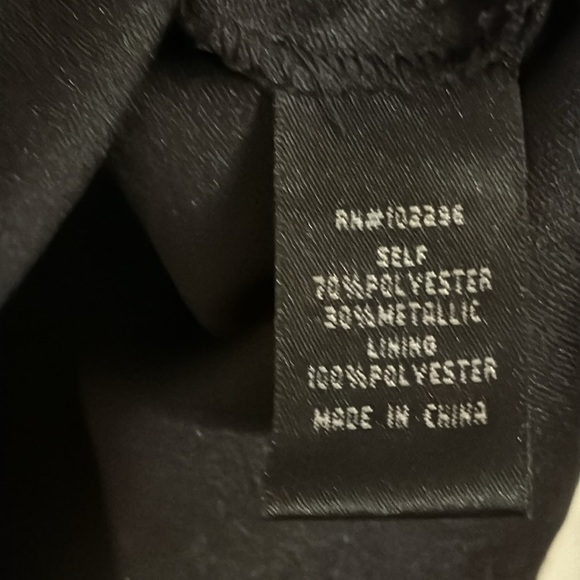 🌹CONNECTED APPAREL BLACK/SILVER SPARKLE RUFFLE DRESS - Picture 5 of 6